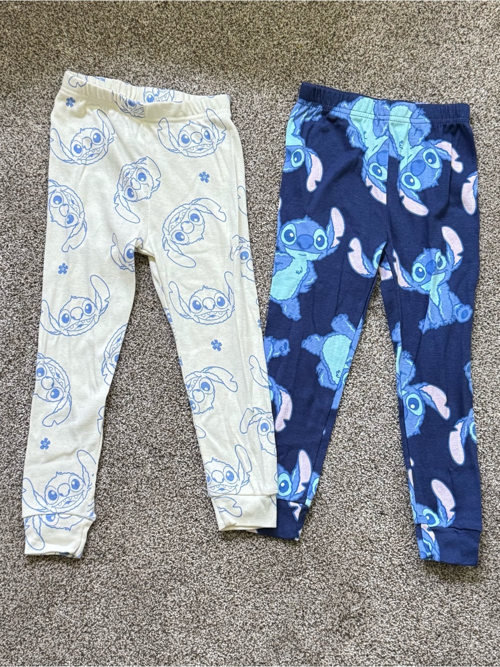 Kids Disney Stitch Print Pajama Pants - 4T